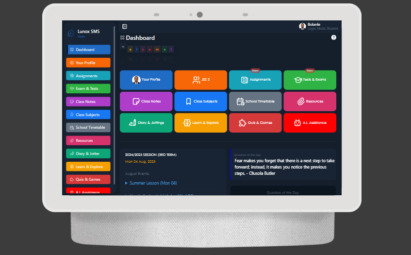 A Quick Tour of a Modern School Website by Lunox SMS