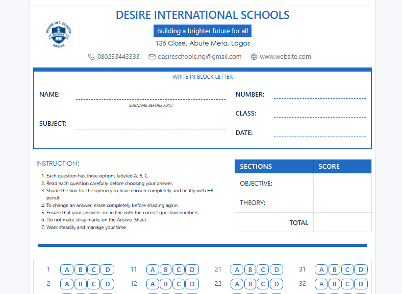 How to Create School Answer Booklets in Under 30 Seconds with Lunox